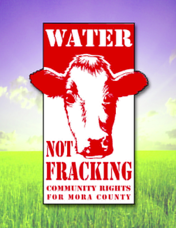 Water not Fracking Billboard Mora Co New Mexico
