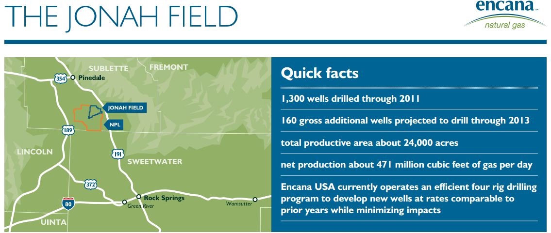 2013 05 11 Screen Capture EnCana's Jonah Field Quick Facts