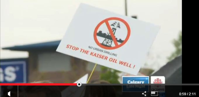 2013 09 01 Kaiser kills Calgary Royal Oak drill and frac for oil 400 metres from homes